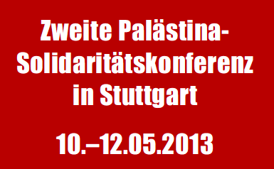 Palästina Konferenz Stuttgart 2013